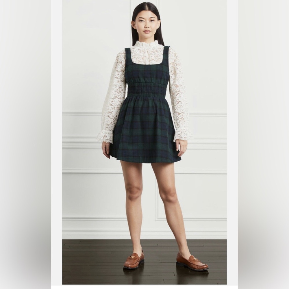 Hill House Cher Blackwatch Tartan Dress